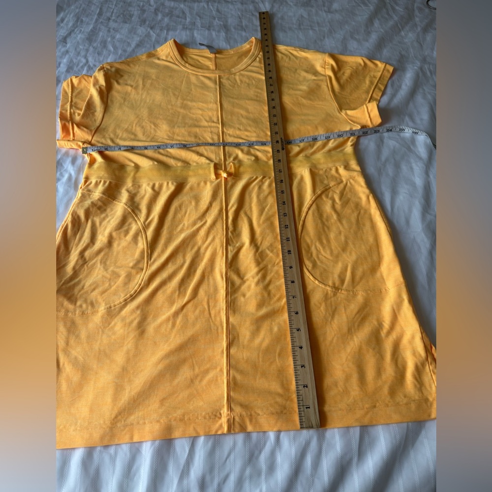 Athleta Bright Orange Casual Dress Size S - Picture 5 of 8